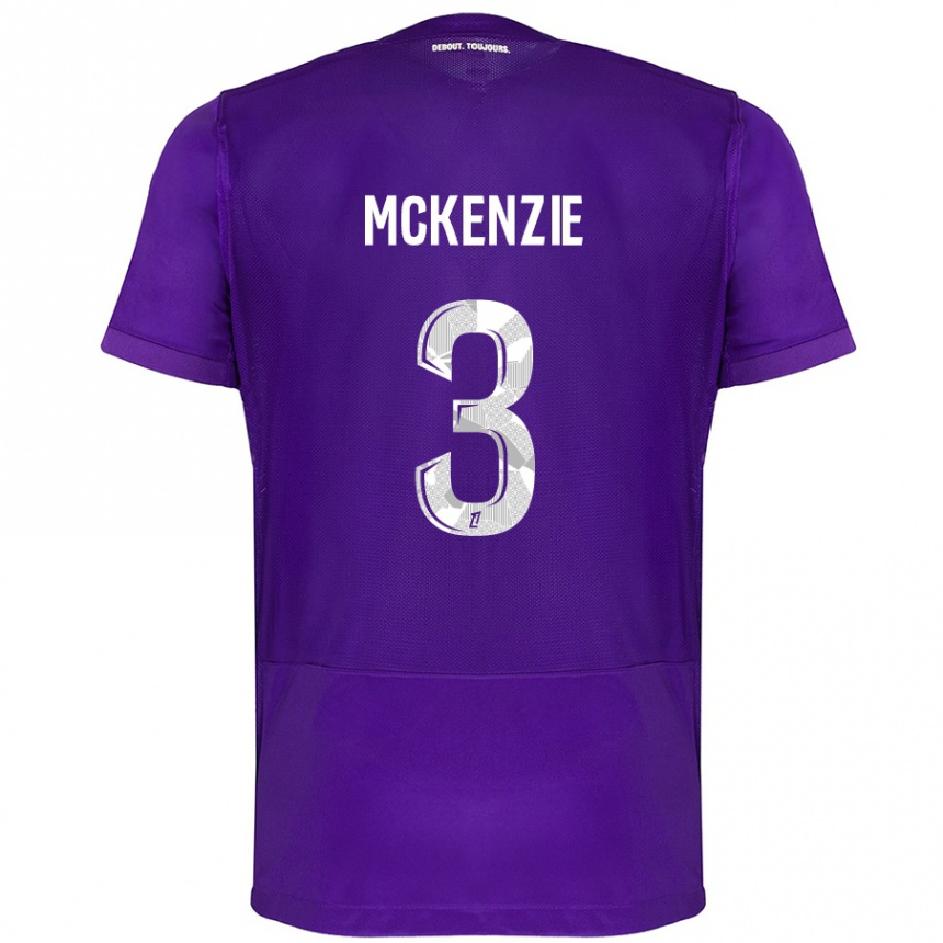 Niño Fútbol Camiseta Mark Mckenzie #3 Morado Blanco 1ª Equipación 2024/25 Perú