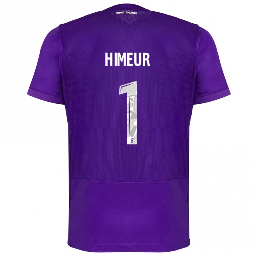 Niño Fútbol Camiseta Thomas Himeur #1 Morado Blanco 1ª Equipación 2024/25 Perú