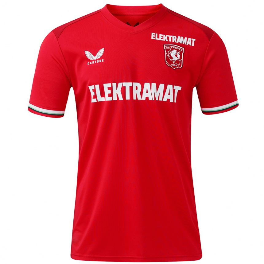 Niño Fútbol Camiseta Danique Kerkdijk #3 Rojo Blanco 1ª Equipación 2024/25 Perú