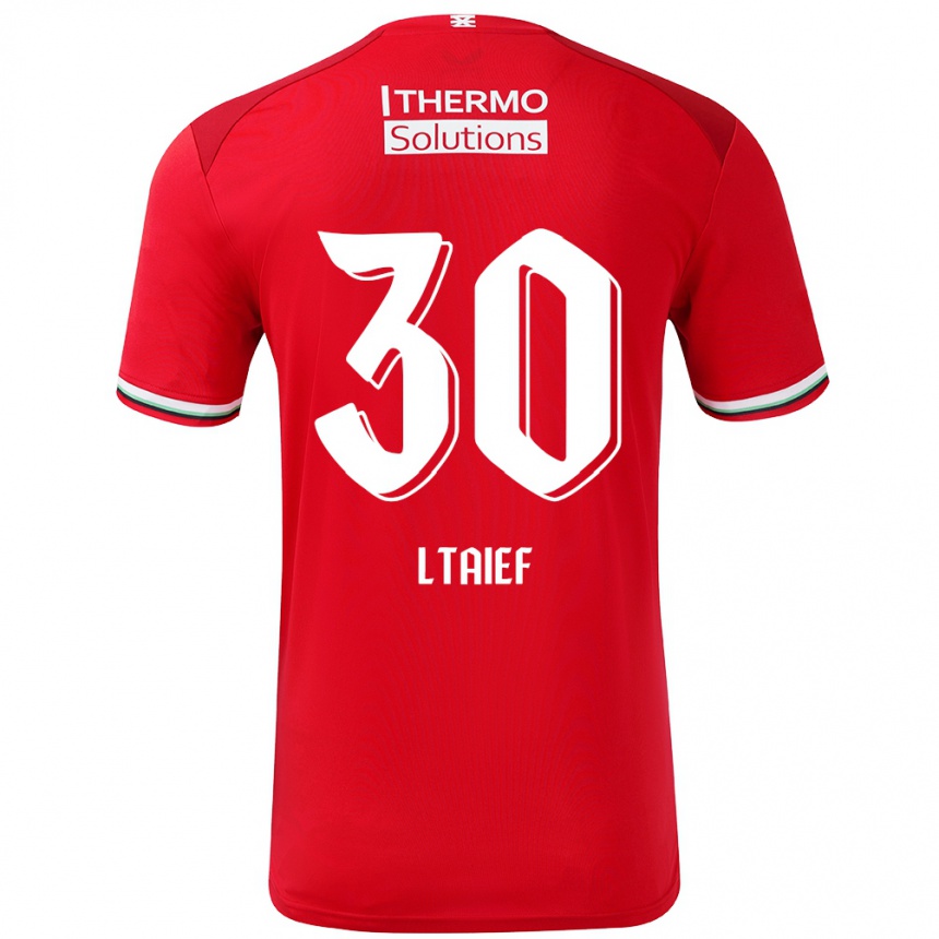 Niño Fútbol Camiseta Sayfallah Ltaief #30 Rojo Blanco 1ª Equipación 2024/25 Perú