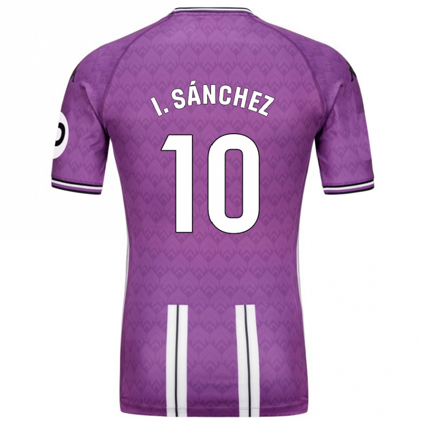 Niño Fútbol Camiseta Iván Sánchez #10 Púrpura Blanco 1ª Equipación 2024/25 Perú