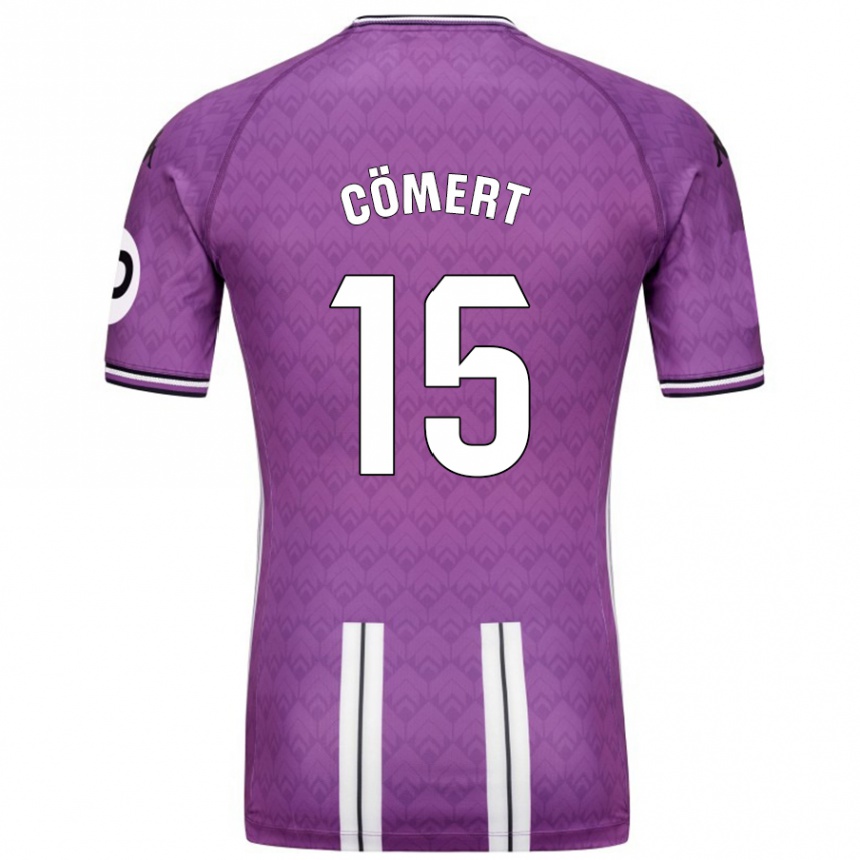 Niño Fútbol Camiseta Eray Cömert #15 Púrpura Blanco 1ª Equipación 2024/25 Perú