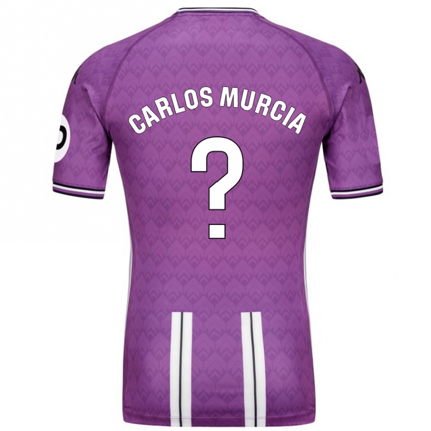 Niño Fútbol Camiseta Juan Carlos Murcia #0 Púrpura Blanco 1ª Equipación 2024/25 Perú