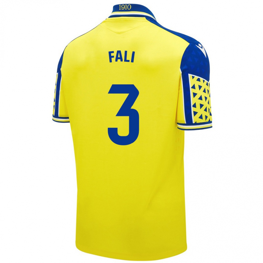 Niño Fútbol Camiseta Fali #3 Amarillo Azul 1ª Equipación 2024/25 Perú