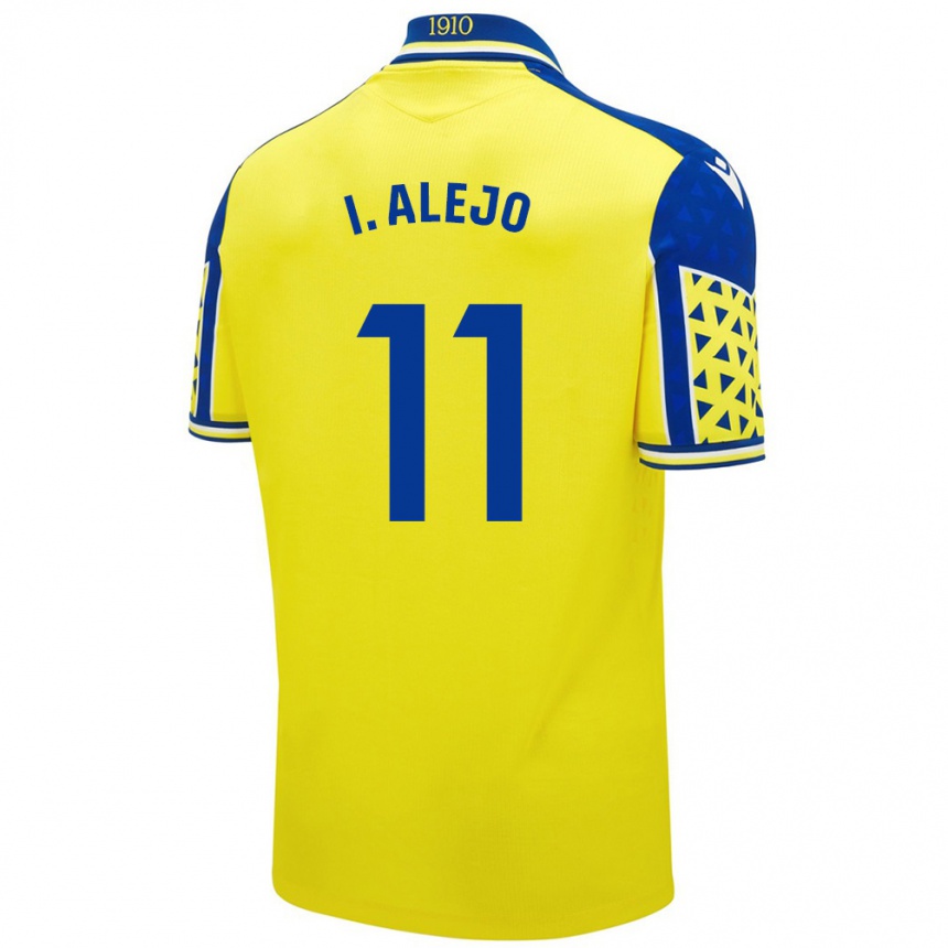 Niño Fútbol Camiseta Iván Alejo #11 Amarillo Azul 1ª Equipación 2024/25 Perú