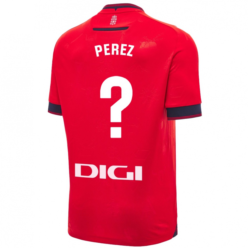 Niño Fútbol Camiseta Bruno Perez #0 Rojo Blanco 1ª Equipación 2024/25 Perú