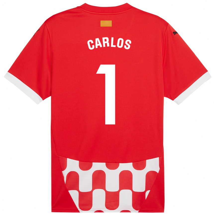 Niño Fútbol Camiseta Juan Carlos #1 Rojo Blanco 1ª Equipación 2024/25 Perú