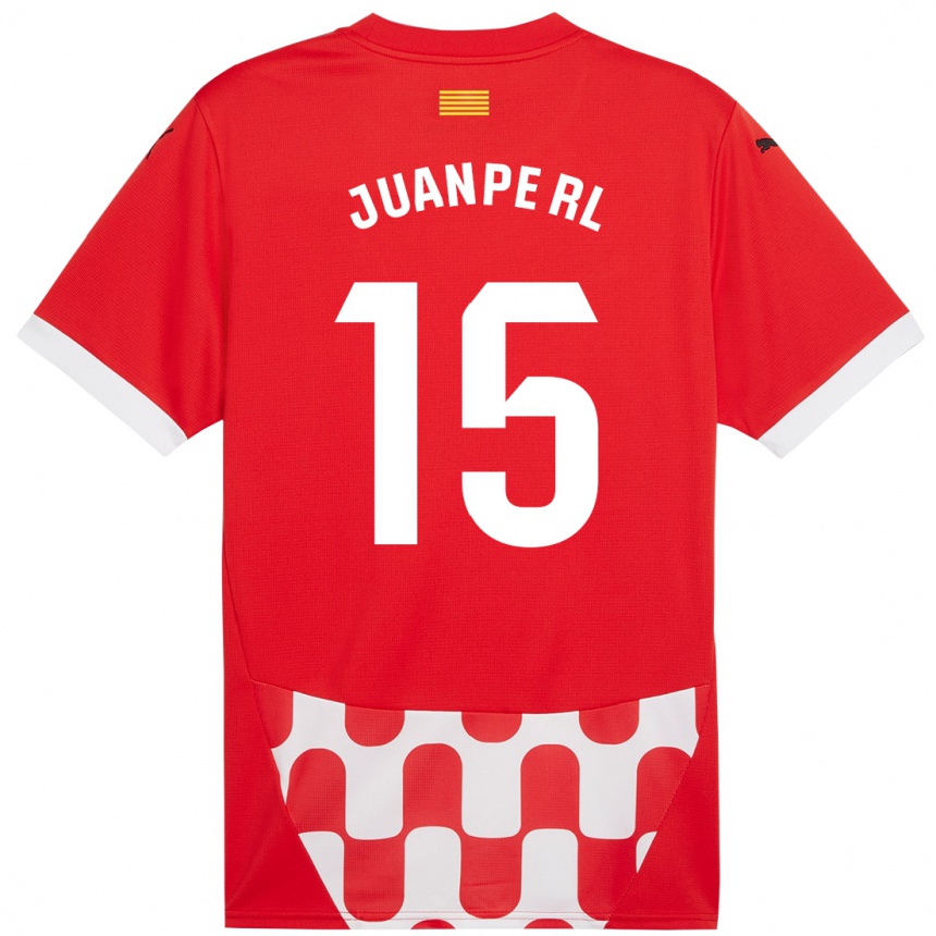 Niño Fútbol Camiseta Juanpe #15 Rojo Blanco 1ª Equipación 2024/25 Perú