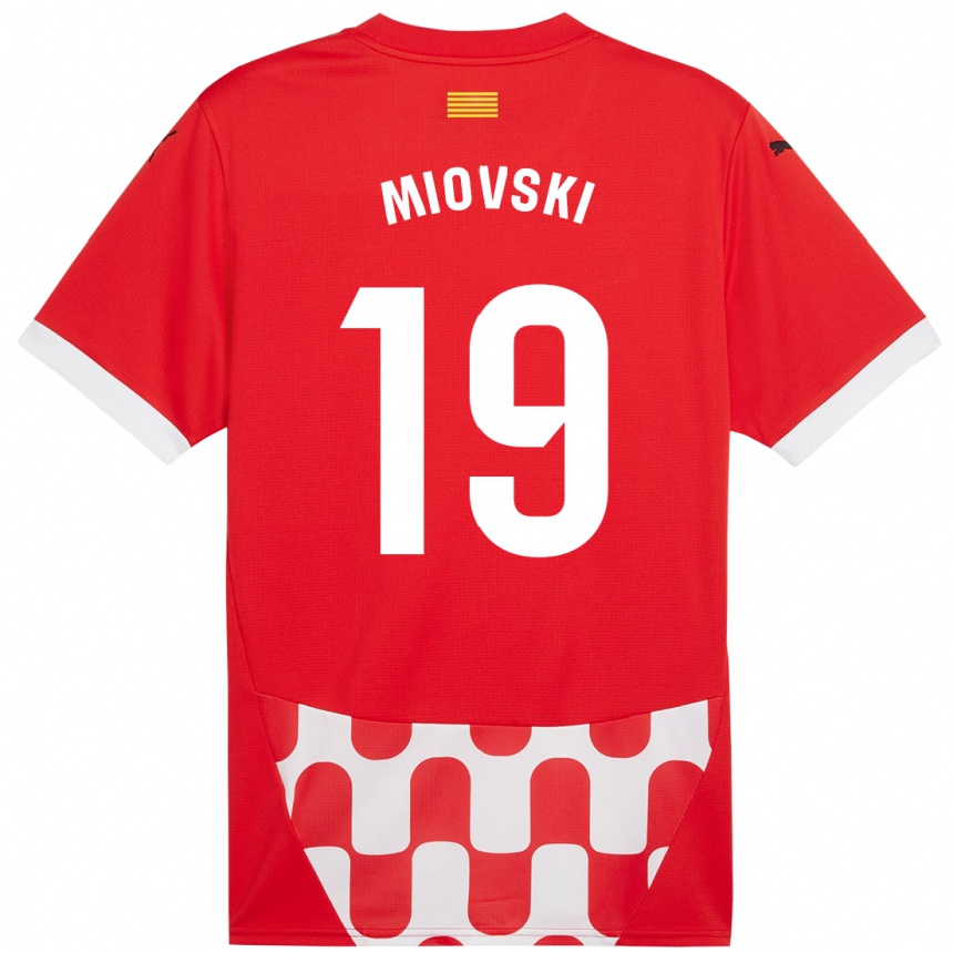 Niño Fútbol Camiseta Bojan Miovski #19 Rojo Blanco 1ª Equipación 2024/25 Perú