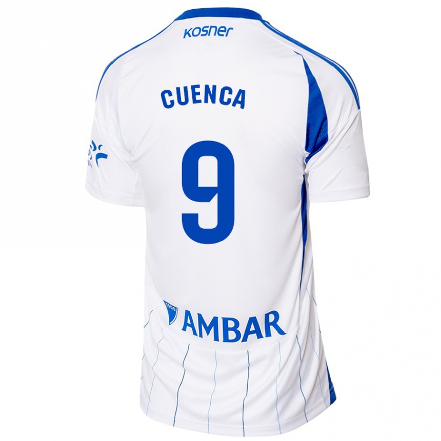 Niño Fútbol Camiseta Marcos Cuenca #9 Rojo Blanco 1ª Equipación 2024/25 Perú