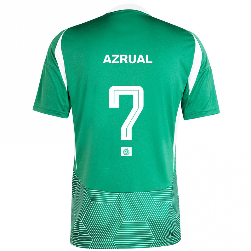 Niño Fútbol Camiseta Adar Azrual #0 Verde Blanco 1ª Equipación 2024/25 Perú