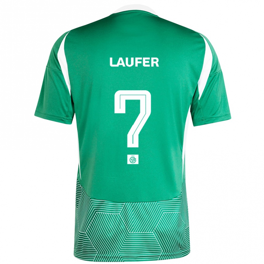 Niño Fútbol Camiseta Ronny Laufer #0 Verde Blanco 1ª Equipación 2024/25 Perú