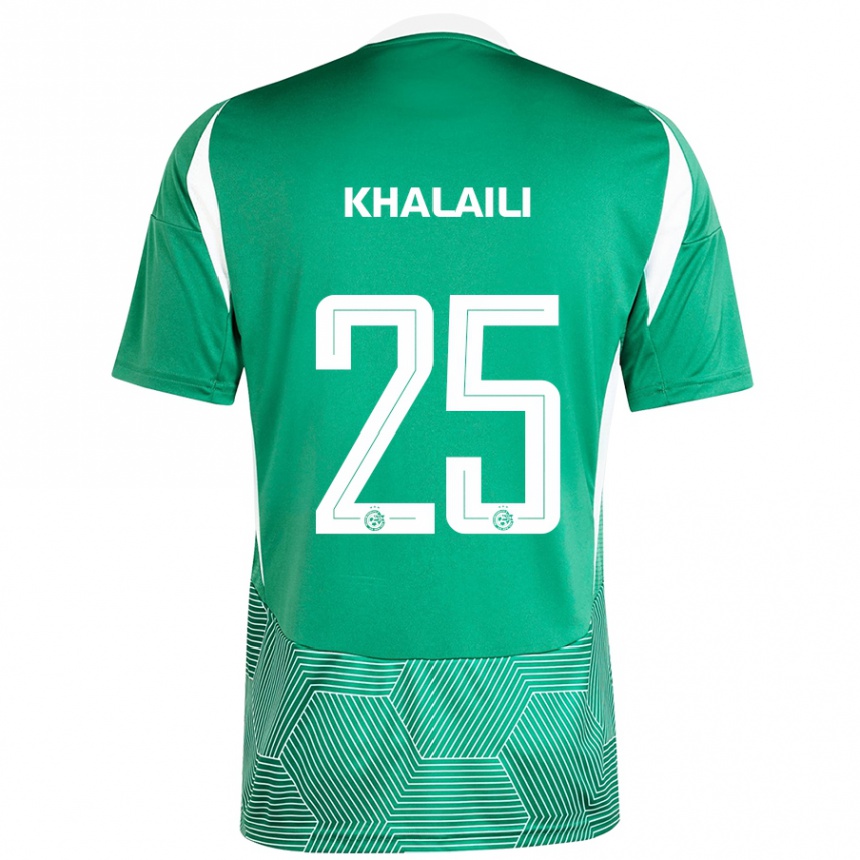 Niño Fútbol Camiseta Anan Khalaili #25 Verde Blanco 1ª Equipación 2024/25 Perú