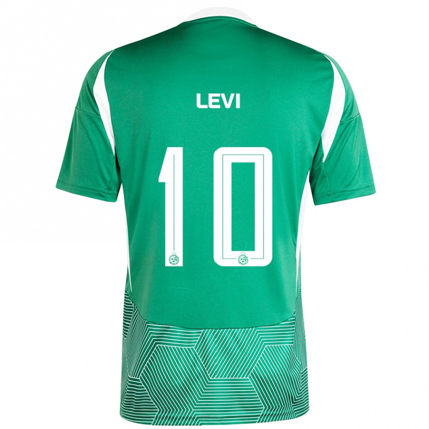 Niño Fútbol Camiseta Yarin Levi #10 Verde Blanco 1ª Equipación 2024/25 Perú