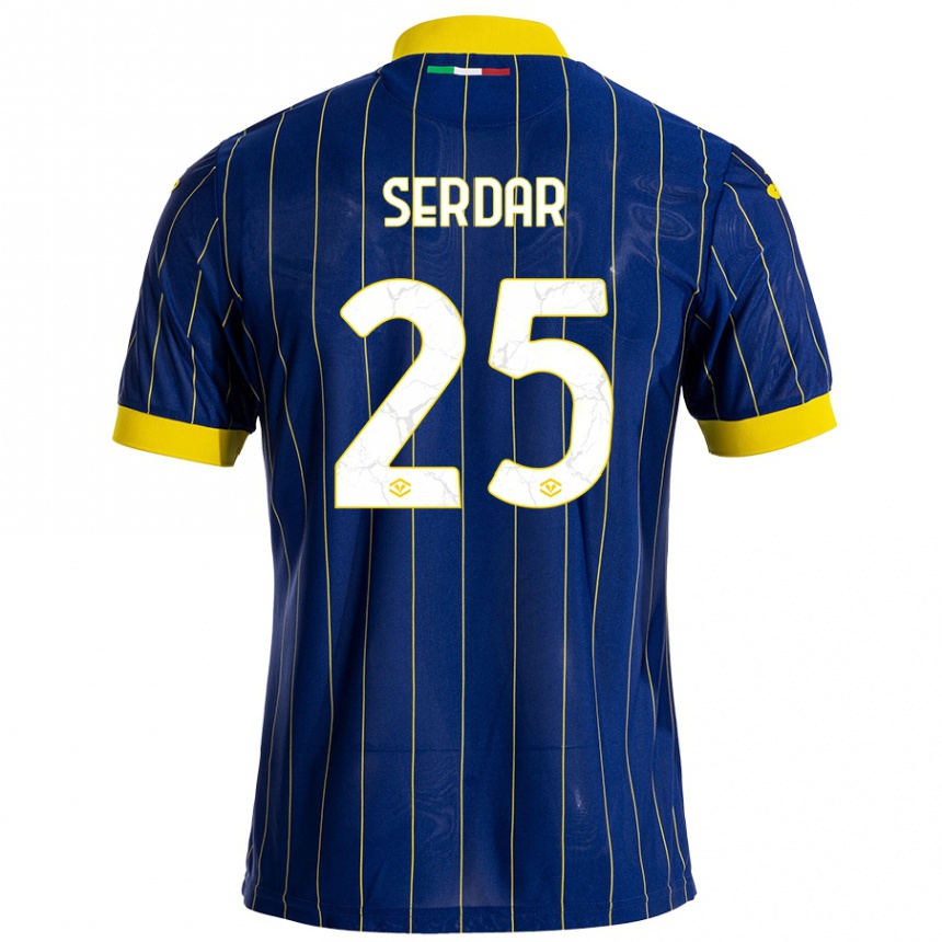 Niño Fútbol Camiseta Suat Serdar #25 Azul Amarillo 1ª Equipación 2024/25 Perú