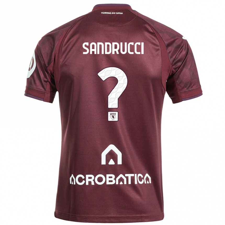 Niño Fútbol Camiseta Romeo Sandrucci #0 Granate Blanco 1ª Equipación 2024/25 Perú