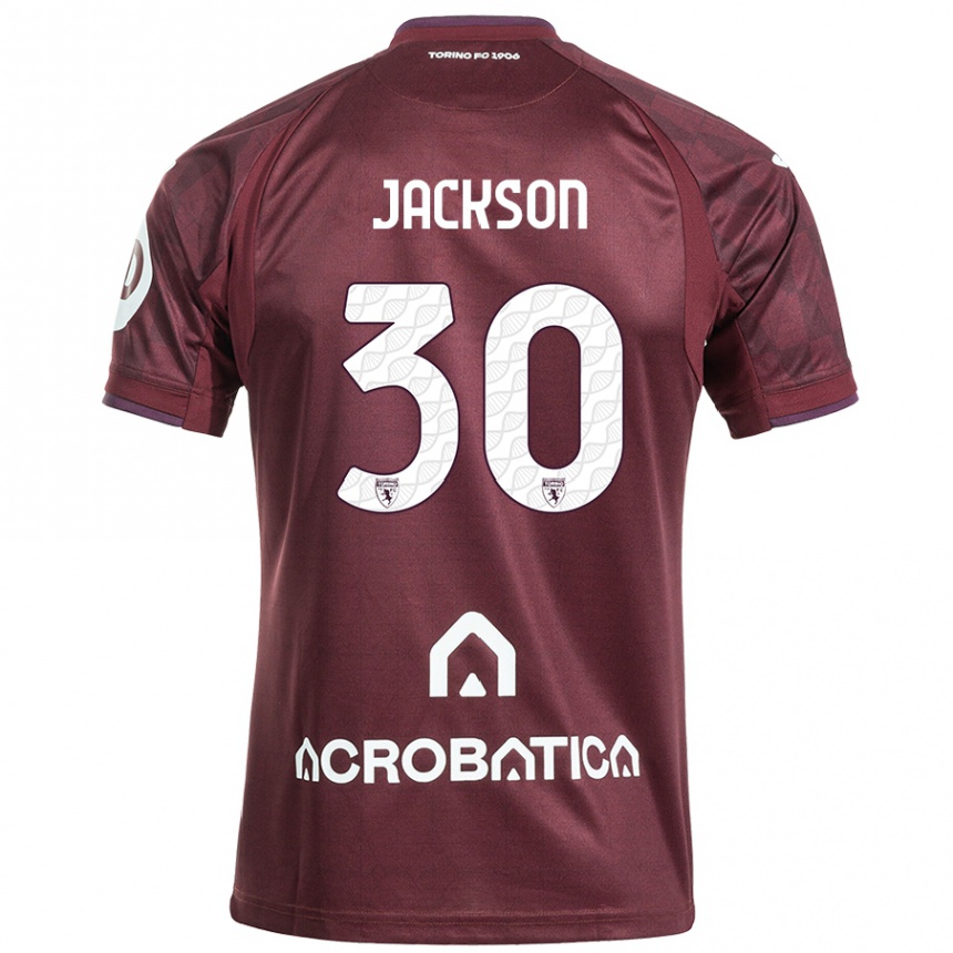 Niño Fútbol Camiseta Michael Jackson #30 Granate Blanco 1ª Equipación 2024/25 Perú