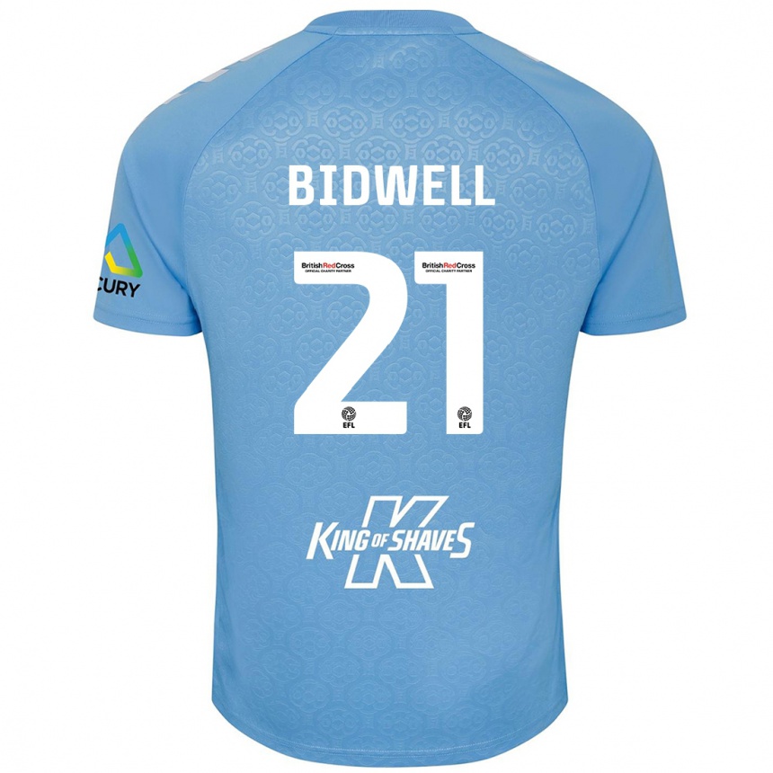 Niño Fútbol Camiseta Jake Bidwell #21 Azul Blanco 1ª Equipación 2024/25 Perú