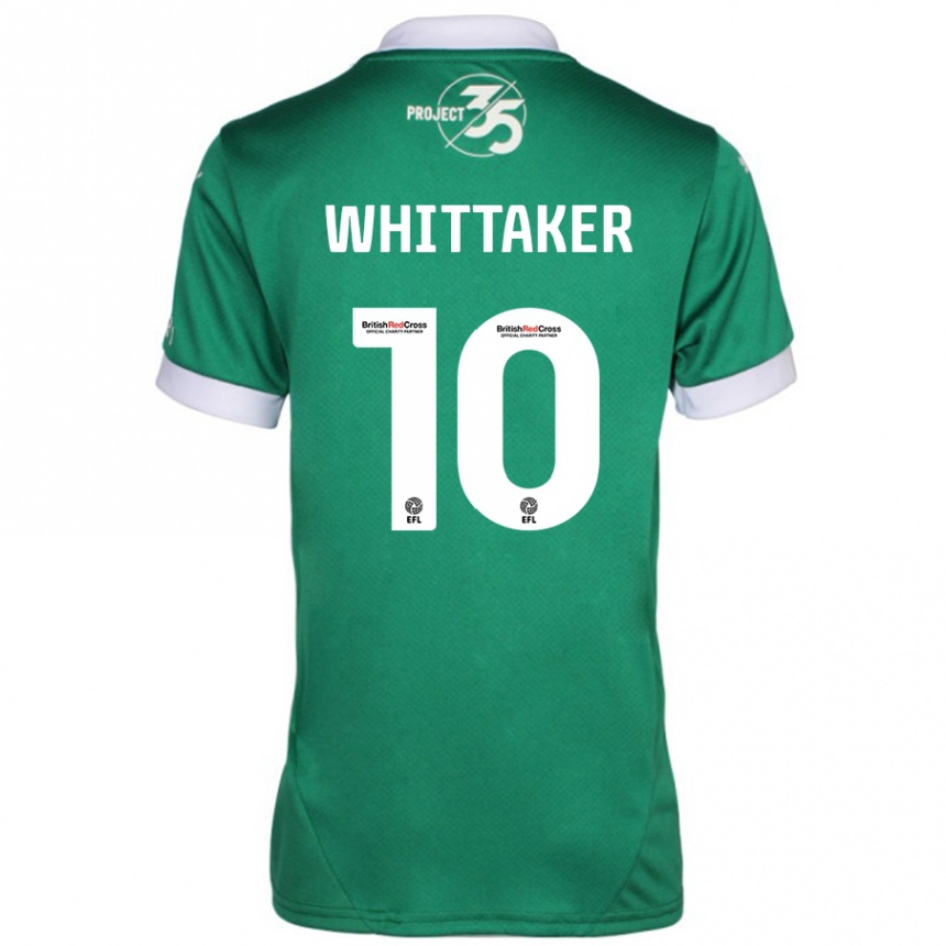 Niño Fútbol Camiseta Morgan Whittaker #10 Verde Blanco 1ª Equipación 2024/25 Perú