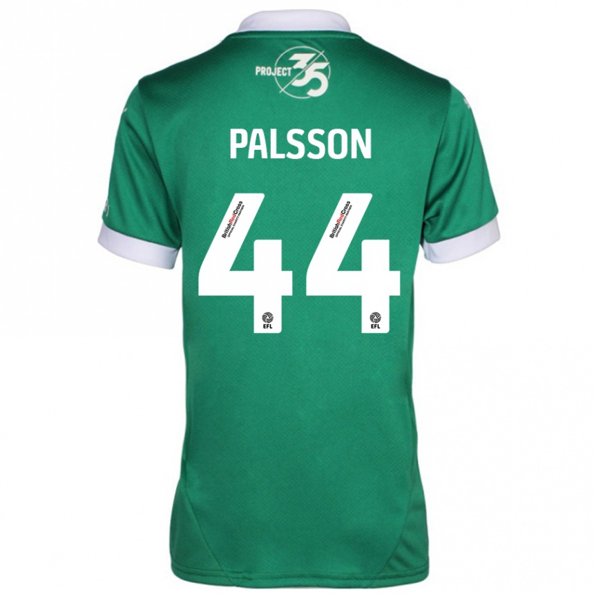 Niño Fútbol Camiseta Victor Pálsson #44 Verde Blanco 1ª Equipación 2024/25 Perú