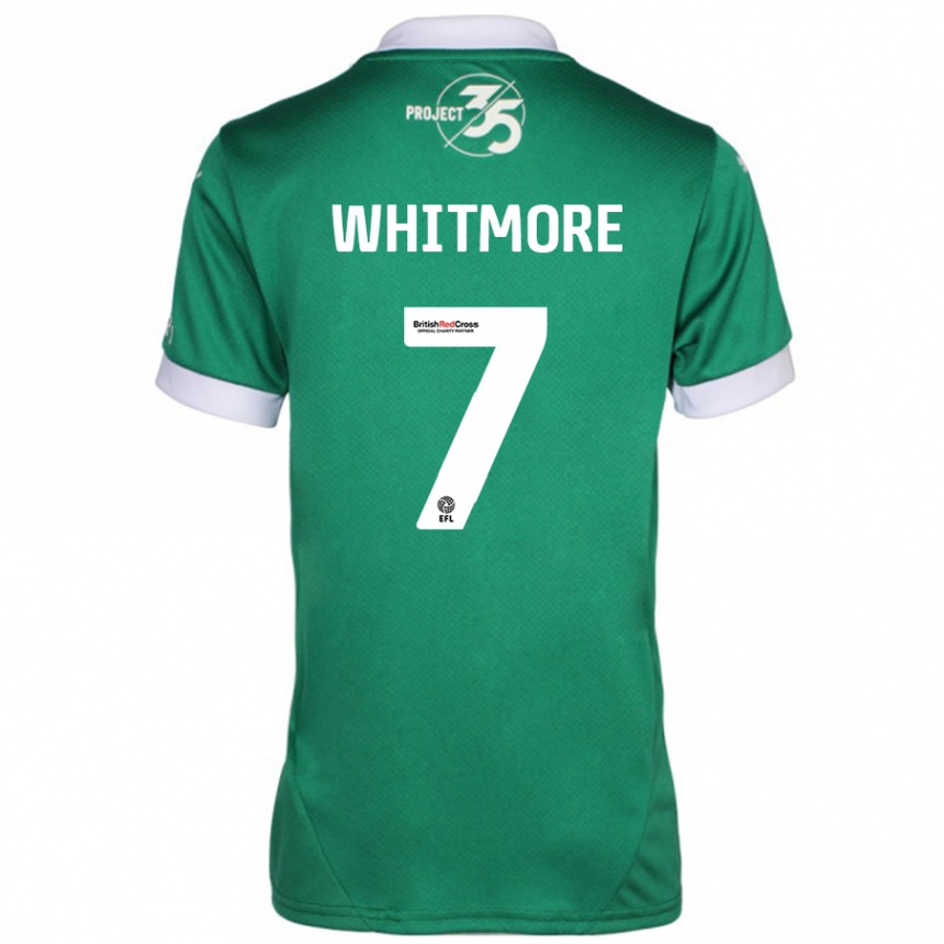 Niño Fútbol Camiseta Charlotte Whitmore #7 Verde Blanco 1ª Equipación 2024/25 Perú