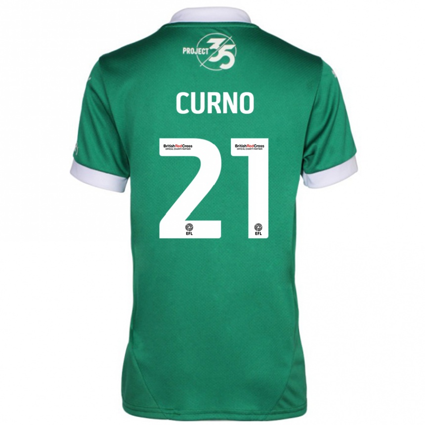 Niño Fútbol Camiseta Maddi Curno #21 Verde Blanco 1ª Equipación 2024/25 Perú