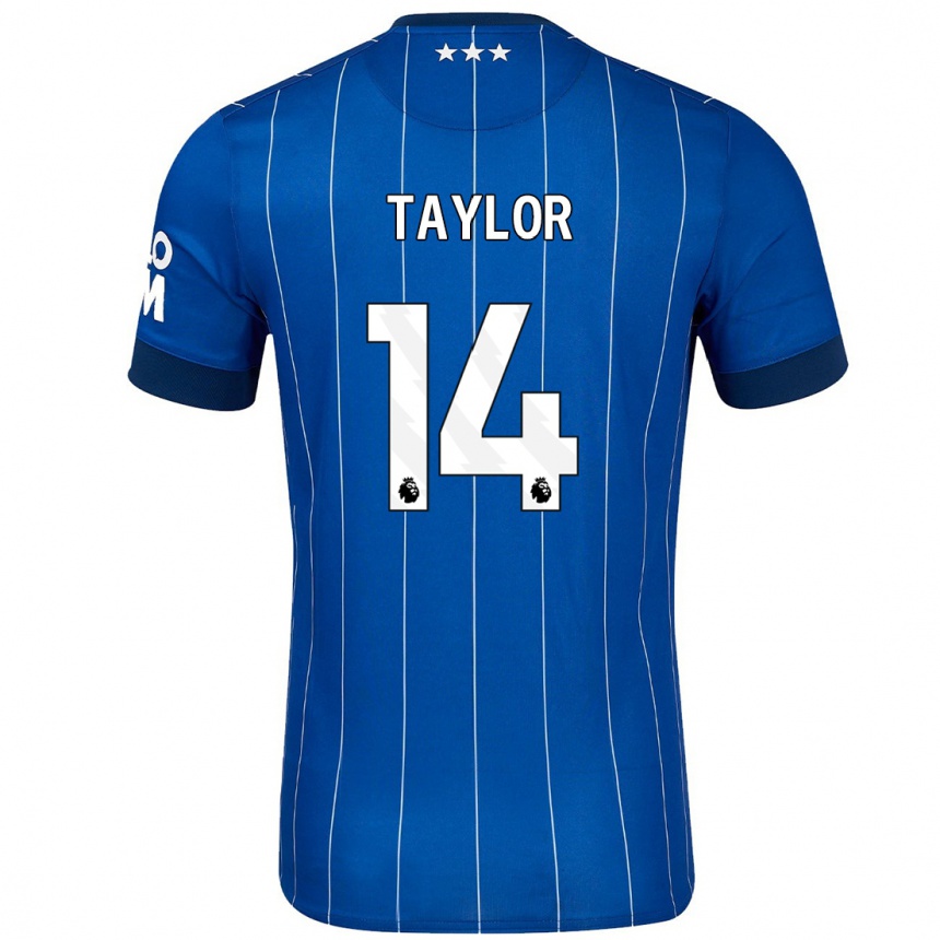 Niño Fútbol Camiseta Jack Taylor #14 Azul Marino 1ª Equipación 2024/25 Perú