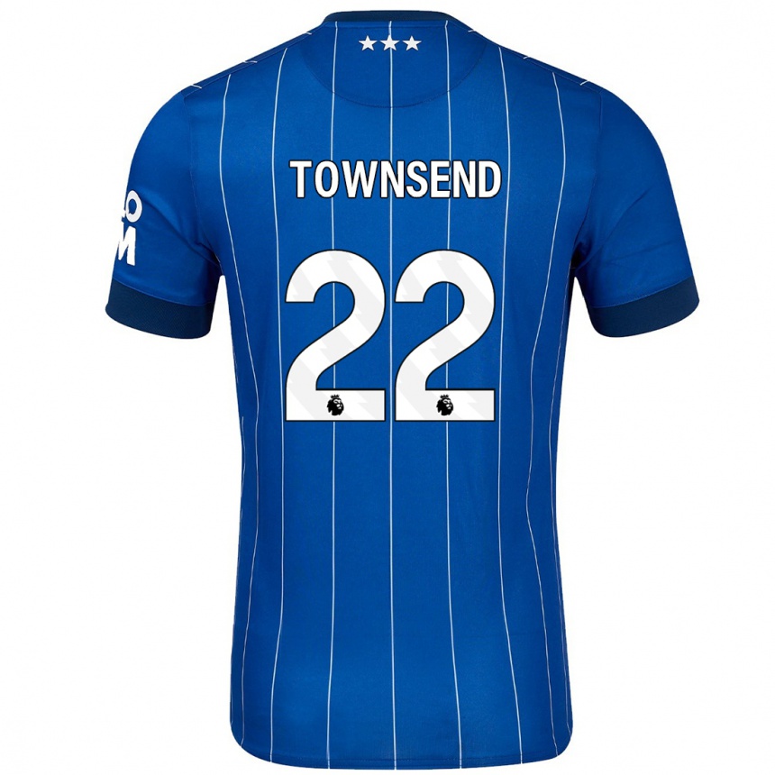 Niño Fútbol Camiseta Conor Townsend #22 Azul Marino 1ª Equipación 2024/25 Perú