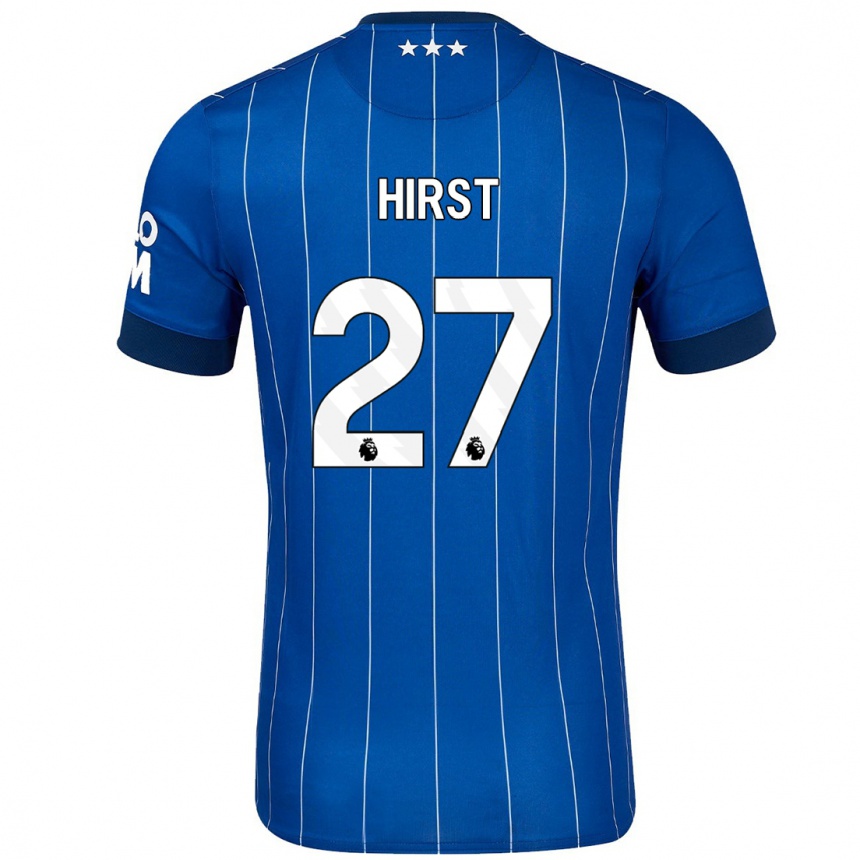 Niño Fútbol Camiseta George Hirst #27 Azul Marino 1ª Equipación 2024/25 Perú