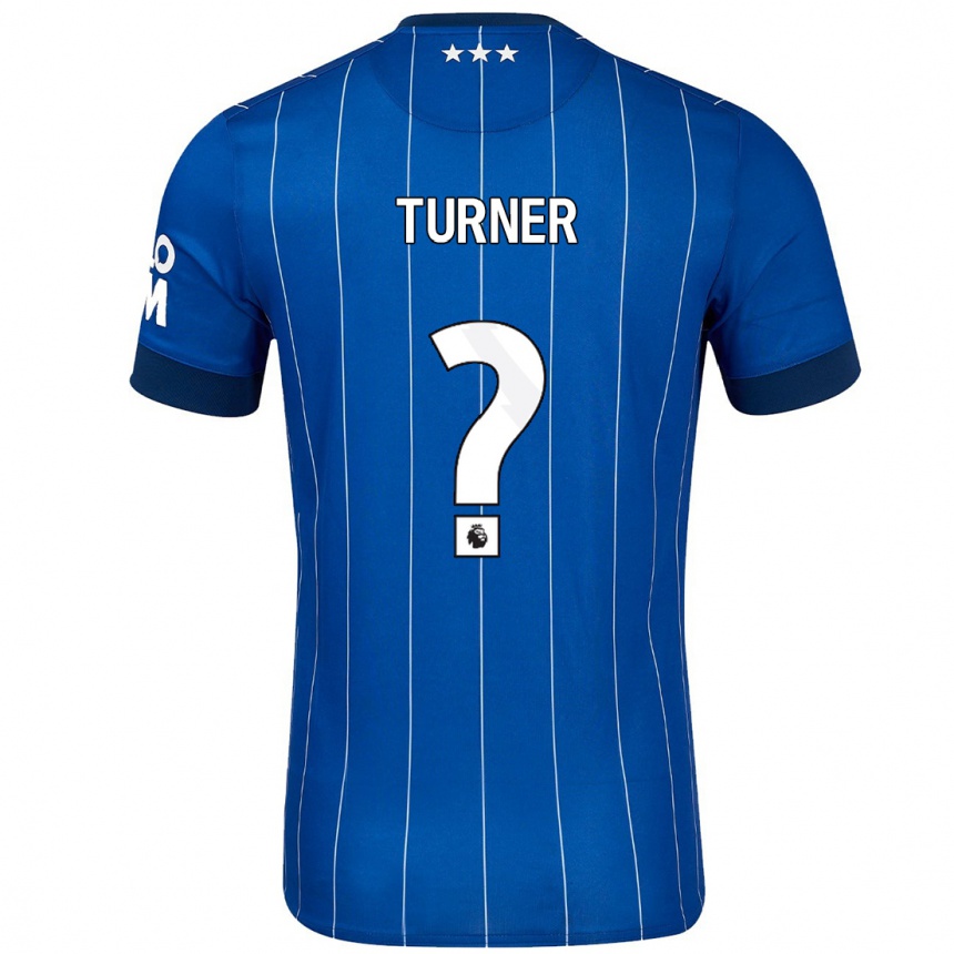 Niño Fútbol Camiseta Steven Turner #0 Azul Marino 1ª Equipación 2024/25 Perú