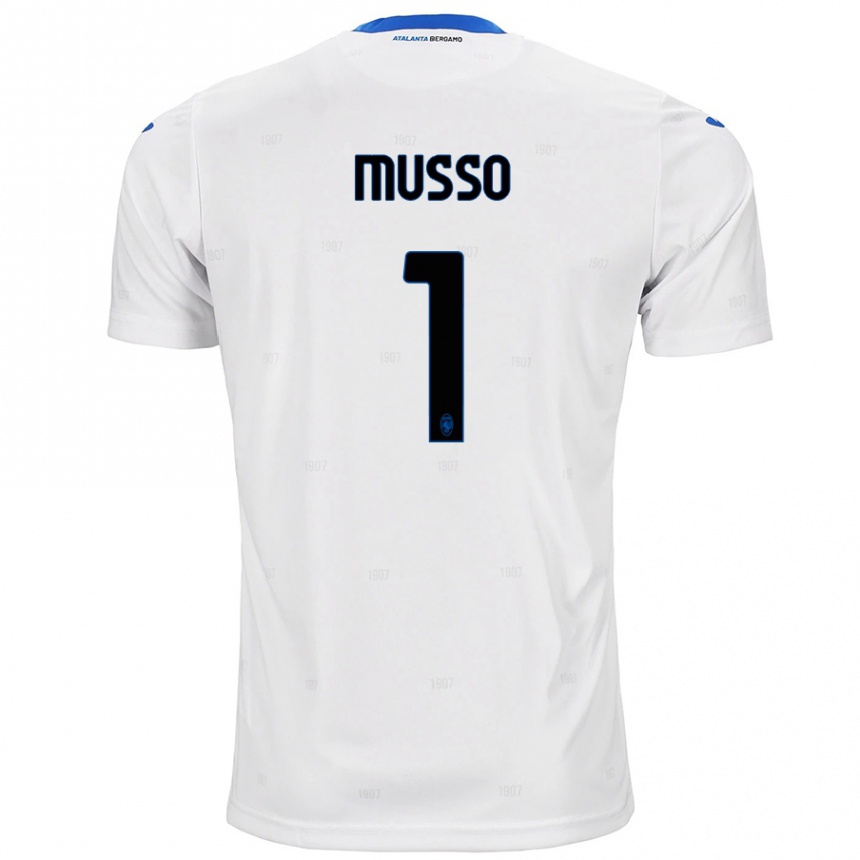 Niño Fútbol Camiseta Juan Musso #1 Blanco 2ª Equipación 2024/25 Perú