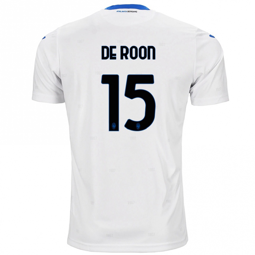 Niño Fútbol Camiseta Marten De Roon #15 Blanco 2ª Equipación 2024/25 Perú