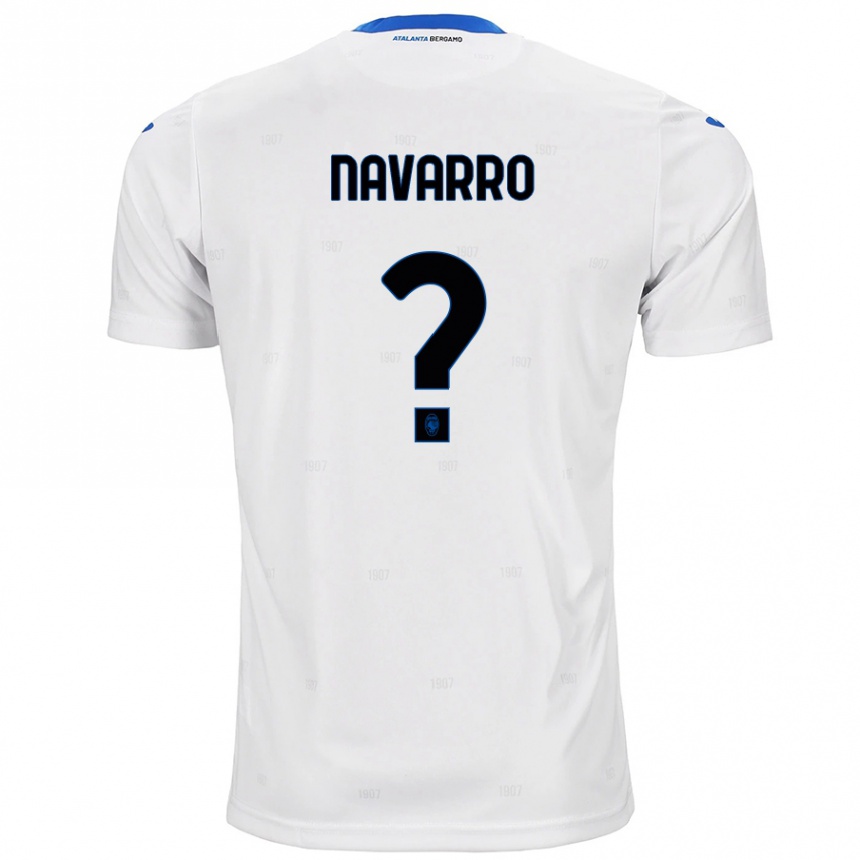 Niño Fútbol Camiseta Albert Navarro #0 Blanco 2ª Equipación 2024/25 Perú