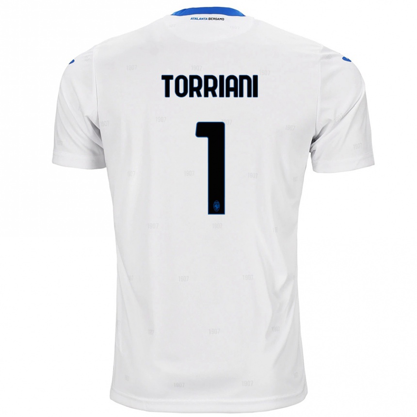 Niño Fútbol Camiseta Andrea Torriani #1 Blanco 2ª Equipación 2024/25 Perú