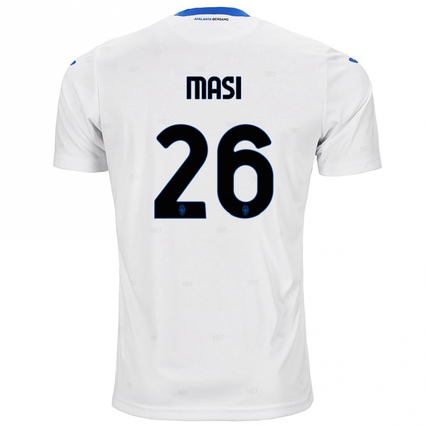 Niño Fútbol Camiseta Alberto Masi #26 Blanco 2ª Equipación 2024/25 Perú