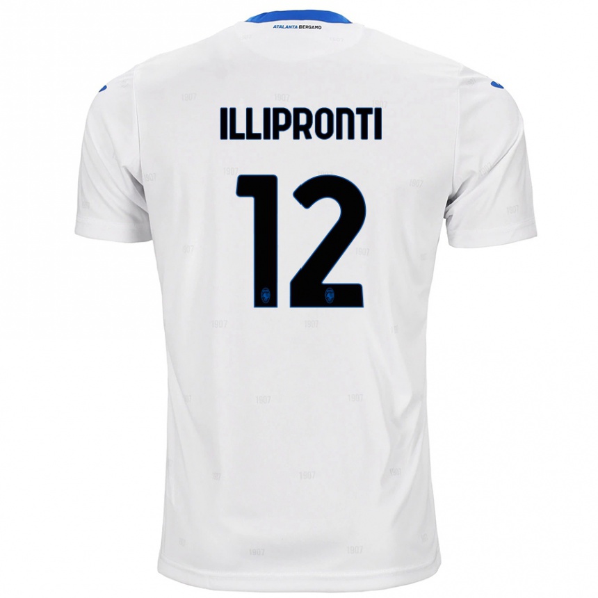 Niño Fútbol Camiseta Filippo Illipronti #12 Blanco 2ª Equipación 2024/25 Perú