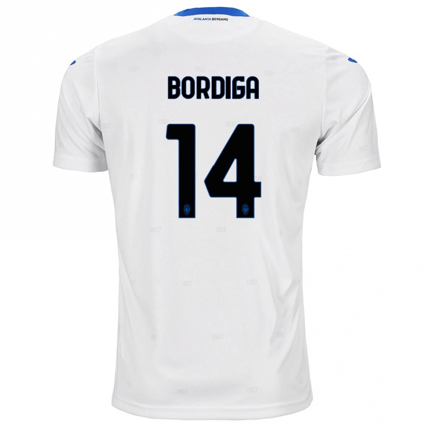 Niño Fútbol Camiseta Michele Bordiga #14 Blanco 2ª Equipación 2024/25 Perú