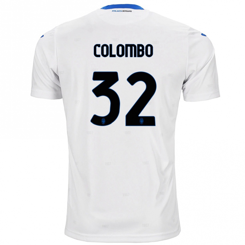 Niño Fútbol Camiseta Matteo Colombo #32 Blanco 2ª Equipación 2024/25 Perú