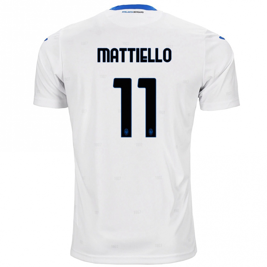 Niño Fútbol Camiseta Federico Mattiello #11 Blanco 2ª Equipación 2024/25 Perú