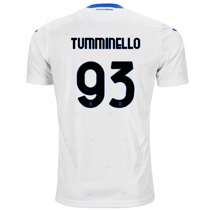 Niño Fútbol Camiseta Marco Tumminello #93 Blanco 2ª Equipación 2024/25 Perú