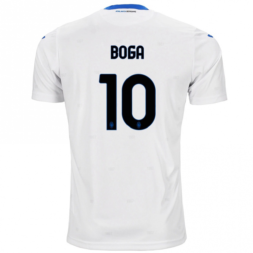 Niño Fútbol Camiseta Jeremie Boga #10 Blanco 2ª Equipación 2024/25 Perú