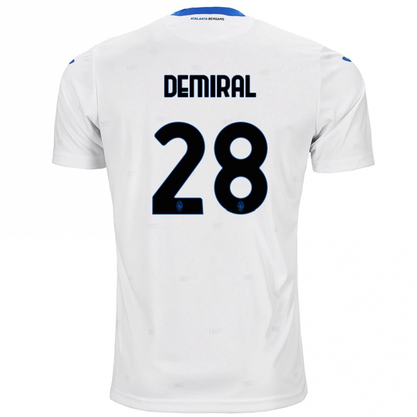 Niño Fútbol Camiseta Merih Demiral #28 Blanco 2ª Equipación 2024/25 Perú