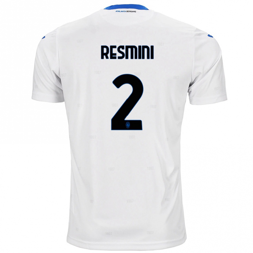 Niño Fútbol Camiseta Martina Resmini #2 Blanco 2ª Equipación 2024/25 Perú