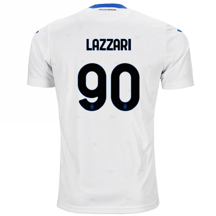 Niño Fútbol Camiseta Ilaria Lazzari #90 Blanco 2ª Equipación 2024/25 Perú