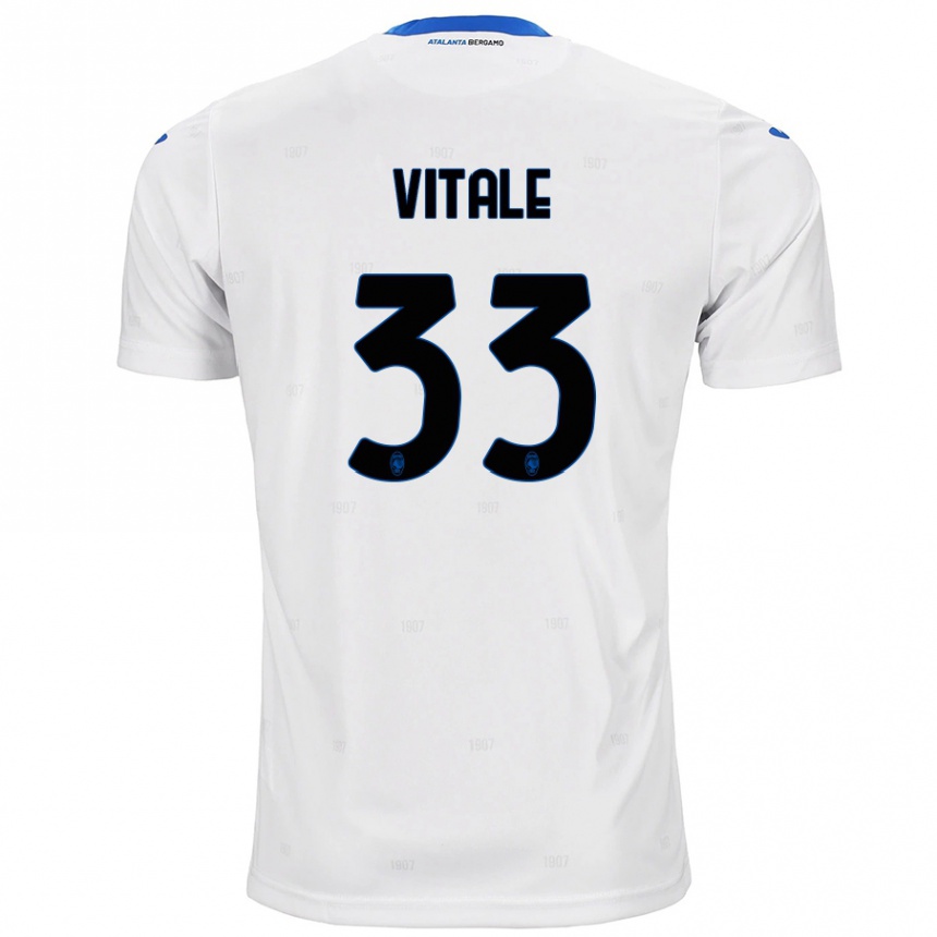 Niño Fútbol Camiseta Francesca Vitale #33 Blanco 2ª Equipación 2024/25 Perú