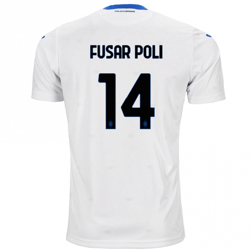 Niño Fútbol Camiseta Giulia Fusar Poli #14 Blanco 2ª Equipación 2024/25 Perú