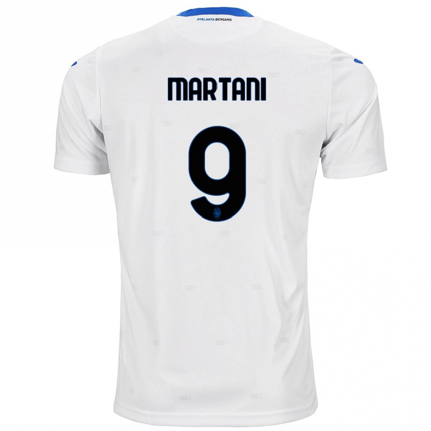 Niño Fútbol Camiseta Alice Martani #9 Blanco 2ª Equipación 2024/25 Perú