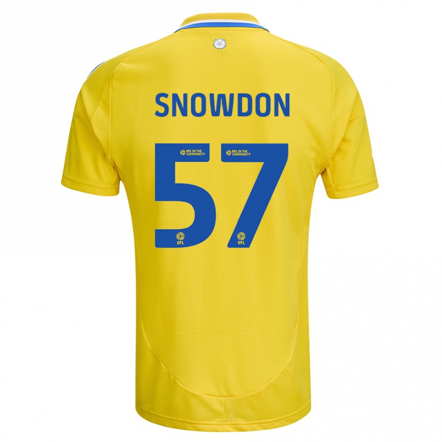 Niño Fútbol Camiseta Joe Snowdon #57 Amarillo Azul 2ª Equipación 2024/25 Perú