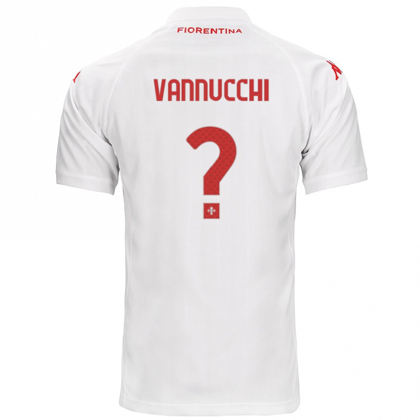 Niño Fútbol Camiseta Tommaso Vannucchi #0 Blanco 2ª Equipación 2024/25 Perú