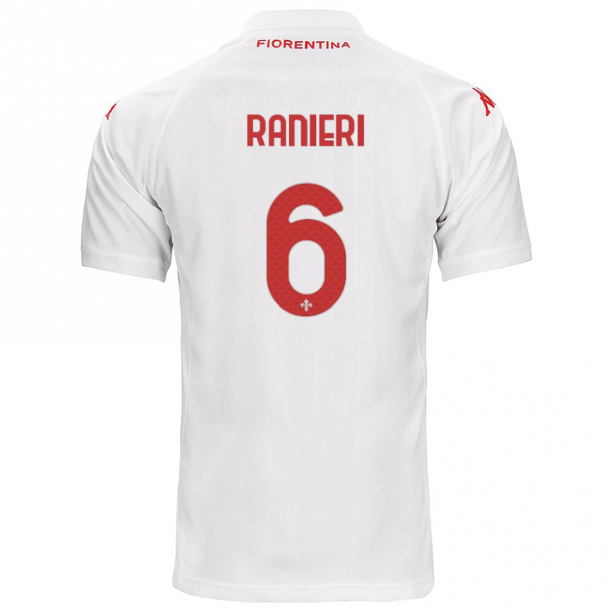 Niño Fútbol Camiseta Luca Ranieri #6 Blanco 2ª Equipación 2024/25 Perú